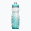 Dviračio vandens butelis CamelBak Podium Chill 620 ml grey/ teal stripe 4