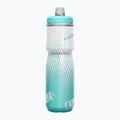 Dviračio vandens butelis CamelBak Podium Chill 710 ml grey/ teal stripe 2