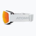 "Atomic Revent Stereo" šviesiai pilki/raudoni slidinėjimo akiniai 4