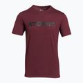 Vyriški marškinėliai Atomic Alps maroon 2