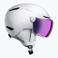 Snieglenčių šalmas Atomic Revent Visor Stereo white heather/purple stereo
