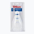 Wilson Dropshot Clamshel badmintono raketės 3 vnt. baltos WRT6048WH+
