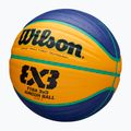 Vaikiškas krepšinio kamuolys Wilson Fiba 3x3 Junior blue/yellow dydis 5 3