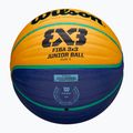 Vaikiškas krepšinio kamuolys Wilson Fiba 3x3 Junior blue/yellow dydis 5 5
