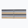 Nike Swoosh Sport Metalinės galvos juostos 6 vnt., pilkai auksinės N1002008-097 2