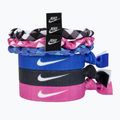 Nike Mišrios plaukų juostos 6 vnt. su dėklu Spalvotos plaukų gumytės 6 vnt. N1003666-029