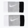 Nike Swoosh dvigubos apyrankės 2 vnt. pilka/juoda N0001586-016 2