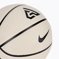 Krepšinio kamuolys Nike Playground 8P 2.0 G Antetokounmpo pale ivory/black/black/black dydis 7 4