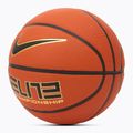 Krepšinio kamuolys Nike Elite Championship 8P 2.0 Deflated amber court/black/metallic gold/black dydis 6 2