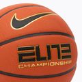 Krepšinio kamuolys Nike Elite Championship 8P 2.0 Deflated amber court/black/metallic gold/black dydis 6 3