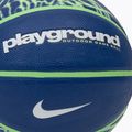 Krepšinio kamuolys Nike Everyday Playground 8P Graphic Deflated deep royal blue/vapor green/white dydis 4 3