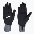 Vyriškos bėgimo pirštinės Nike Pacer Midweight RG black/smoke grey/silver