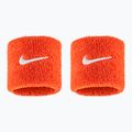Riešų juostos Nike Swoosh Classic Wristbands 2 vnt. team orange/white