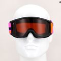 Vaikiški slidinėjimo akiniai Alpina Piney black/pink matt/orange 5