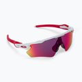 Oakley Radar EV Path poliruoti balti/prizm kelio dviračių akiniai 0OO9208