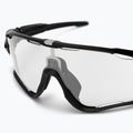 Oakley Jawbreaker poliruoti juodi/skaidrūs iki juodos spalvos fotochrominiai dviratininkų akiniai 0OO9290 3
