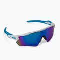Oakley Radar EV Path poliruoti balti/prizm safyro dviratininkų akiniai 0OO9208