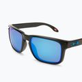 Oakley Holbrook poliruoti juodi/prizminiai safyro akiniai nuo saulės 0OO9102 5