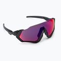 Oakley Flight Jacket matinės juodos/prizminės spalvos kelių dviračių akiniai 0OO9401