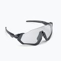 Oakley Flight Jacket plieniniai/skaidrūs iki juodos spalvos fotochrominiai dviratininkų akiniai 0OO9401