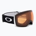 Oakley Flight Deck matiniai juodi/prizm snow persimmon slidinėjimo akiniai OO7050-75