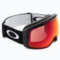 Oakley Flight Tracker matinės juodos/prizm sniego žibintuvėlis su iridžiu slidinėjimo akiniai OO7104-07