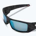 "Oakley Gascan" matiniai juodi kamufliažiniai/prizm deep water poliarizuoti akiniai nuo saulės 5