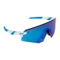Oakley Encoder poliruoti balti/prizmatiniai safyro dviratininkų akiniai 0OO9471