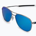 Oakley Contrail satino chromo/prizminio safyro akiniai nuo saulės 0OO4147 5