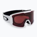 Oakley Line Miner matiniai balti/prizm granato spalvos slidinėjimo akiniai OO7070-B9