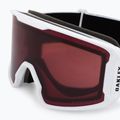 Oakley Line Miner matiniai balti/prizm granato spalvos slidinėjimo akiniai OO7070-B9 5