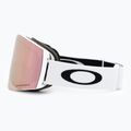 "Oakley Fall Line" matinės baltos/prizm rožinio aukso spalvos slidinėjimo akiniai 4