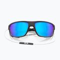 "Oakley Split Shot" matinės juodos/prizm safyro spalvos poliarizuoti akiniai nuo saulės 12