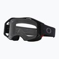 Oakley Airbrake MTB juodos spalvos metaliniai/skaidrūs dviratininko akiniai 7