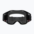 Oakley Airbrake MTB juodos spalvos metaliniai/skaidrūs dviratininko akiniai 8