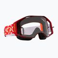 Oakley Airbrake MTB tld raudoni žaibo/skaidrūs dviračių akiniai