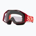 Oakley Airbrake MTB tld raudoni žaibo/skaidrūs dviračių akiniai 7