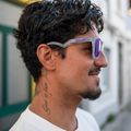 Akiniai nuo saulės Oakley Frogskins Hybrid matte trans lilac/clear prizm violet 8