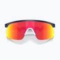 "Oakley Resistor" matiniai tamsiai mėlyni/principiniai rubino spalvos vaikiški akiniai nuo saulės 4