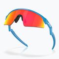 "Oakley Resistor Sweep" vaikiški akiniai nuo saulės poliruoti dangiškai mėlyni/prizm rubino spalvos 4