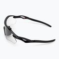 "Oakley Radar Plate" poliruoti juodi/skaidrūs iki juodų iridinių fotochrominių akinių nuo saulės akiniai 4