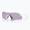 "Oakley Radar Plate" poliruoti balti / prizmės skalūno akiniai nuo saulės 6