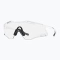 Akiniai nuo saulės Oakley Cybr Zero matte white/clear to black iridium photochromic