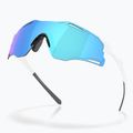 Akiniai nuo saulės Oakley Cybr Zero polished white/prizm sapphire 3