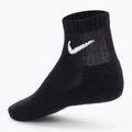 Kojinės Nike Everyday Cushioned Ankle 3 poros black/white 2