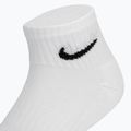 Kojinės Nike Everyday Cushioned Ankle 3 poros white/black 4