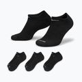 Nike Everyday Plus Cushion kojinės 3 poros juodos/baltos 3