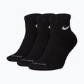 Kojinės Nike Everyday Plus Cushioned Ankle 3 poros black/white