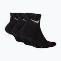 Kojinės Nike Everyday Plus Cushioned Ankle 3 poros black/white 2