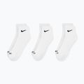 Kojinės Nike Everyday Plus Cushioned Ankle 3 poros white/black